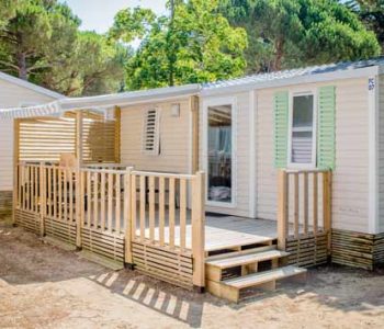 Location mobil-home terrasse île de Ré