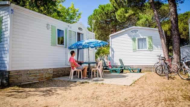 terrasse mobil-home Sainte Marie de Ré