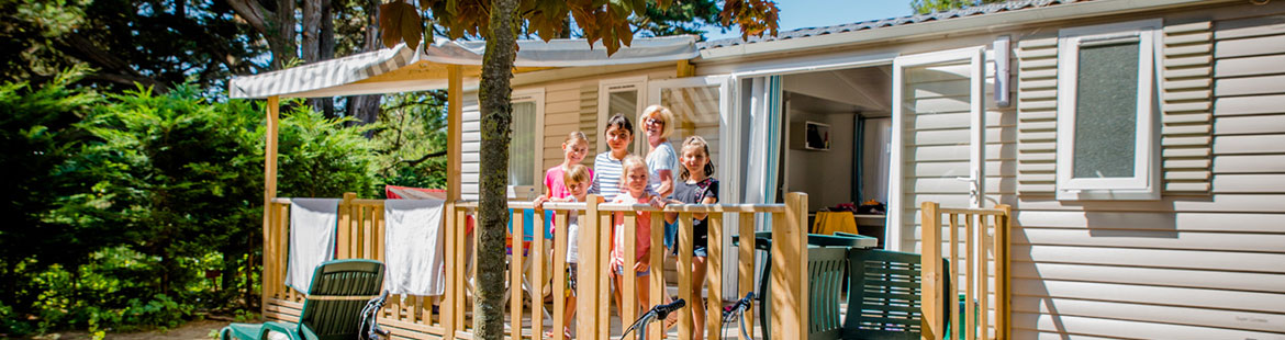 camping avec mobile home pour famille ile de ré