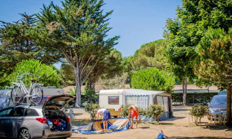 emplacement de camping Les Portes en Ré